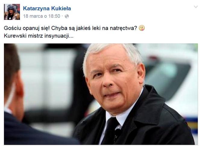 Obraża prezydenta, prezesa i Pierwszą Damę