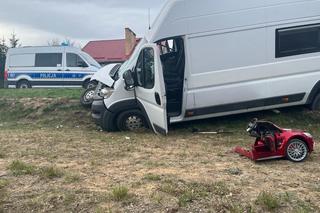 Wypadek w Małdytach. Potrącił rodzinę z dzieckiem