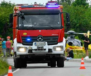 Wypadek nastolatków na hulajnodze