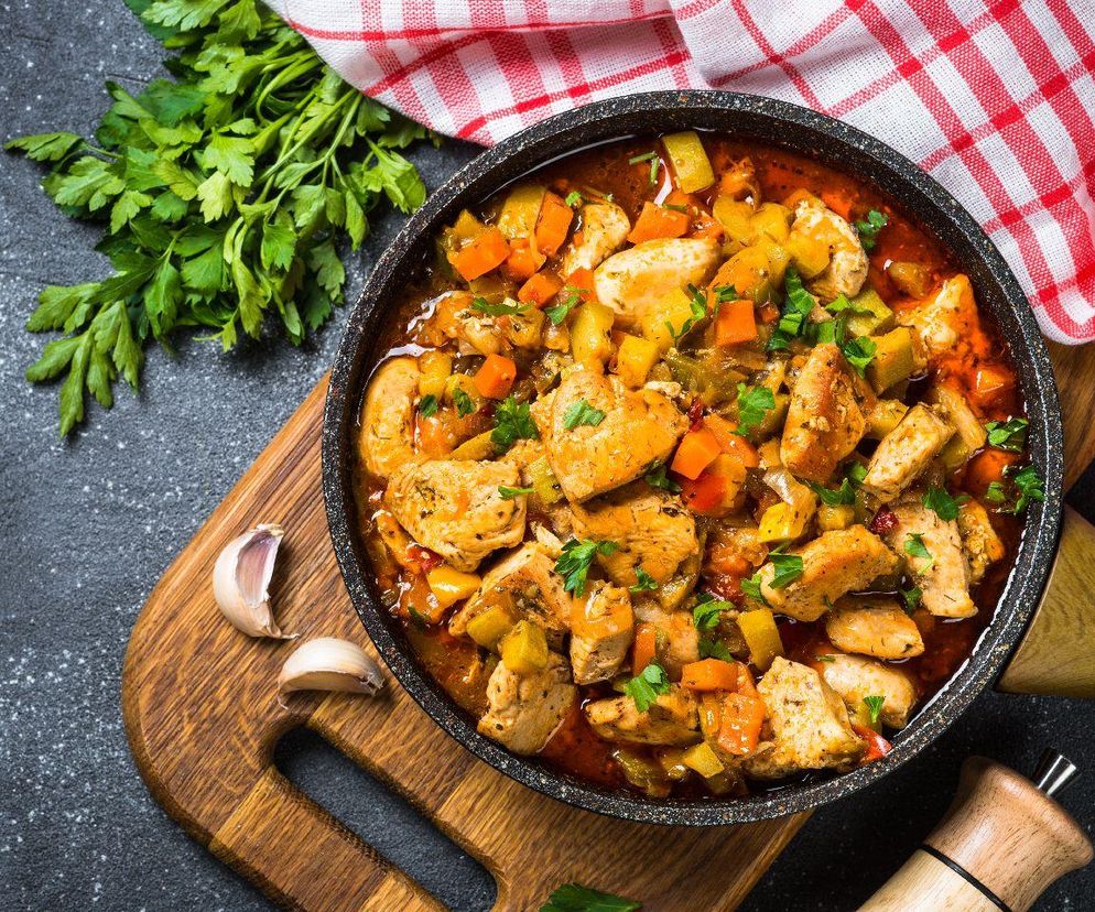 potrawka z kurczaka i 4 warzyw