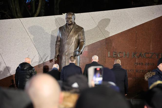 Odsłonięcie pomnika Lecha Kaczyńskiego przy Placu Teatralnym w Lublinie