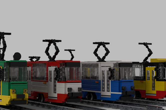 Polskie tramwaje z klocków LEGO