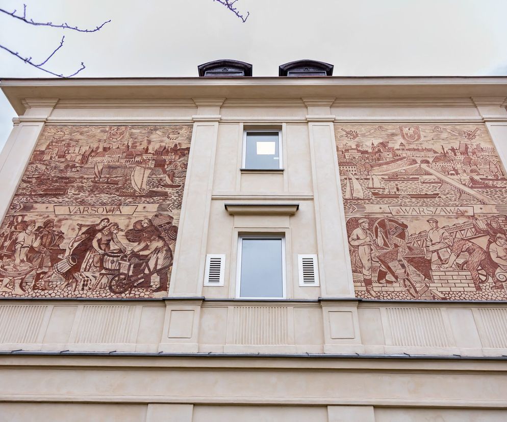 Nowe życie sgraffito. Zobacz odrestaurowane cztery warszawskie sgraffiti 