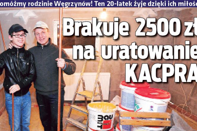 Brakuje 2500 zł na uratowanie Kacpra