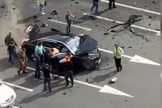 Wypadek limuzyny Władimira Putina w Moskwie. Kierowca prezydenta zginął - WIDEO