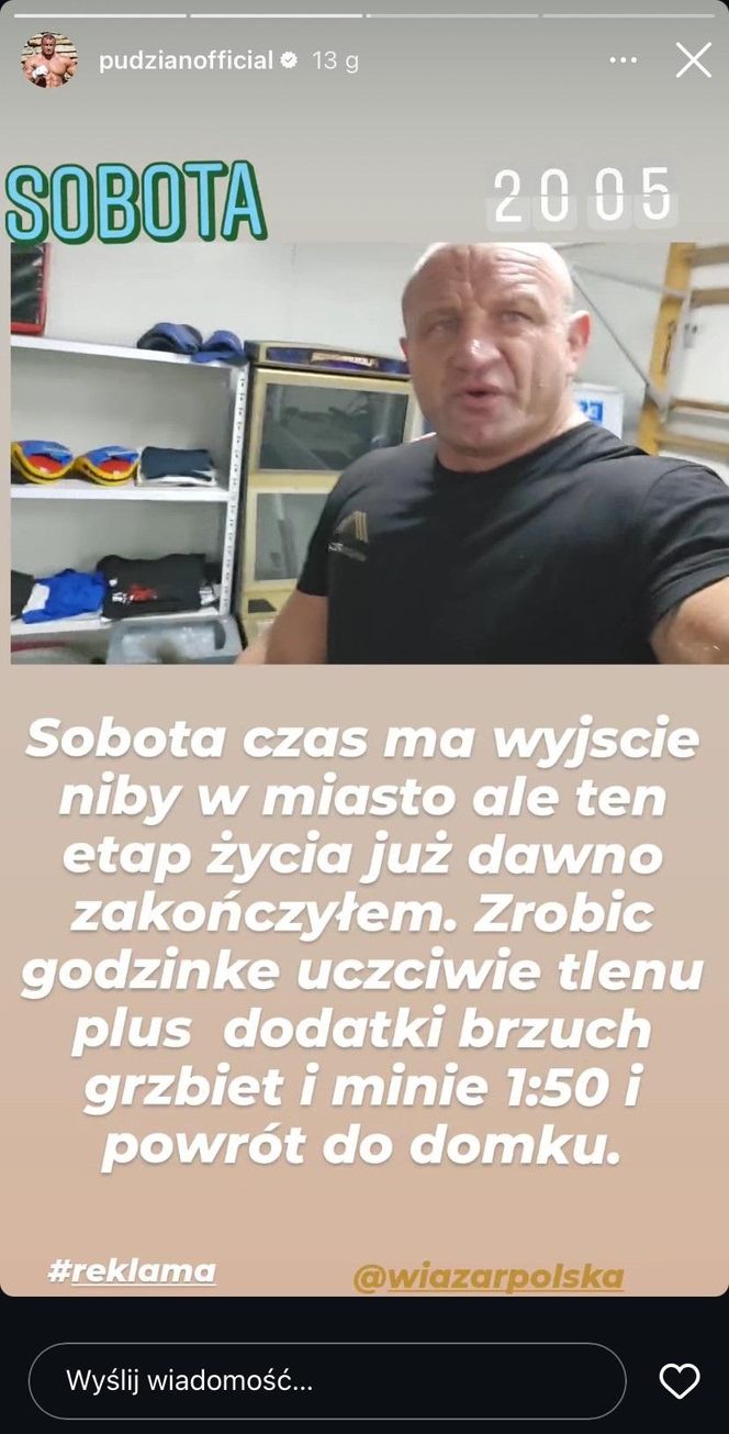 Mariusz Pudzianowski o zakończonym etapie życia