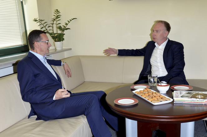 Premier Mateusz Morawiecki z wizytą w redakcji Super Expressu