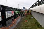  Miejsce zderzenia dwóch autobusów na ul. Gdańskiej w Szczecinie
