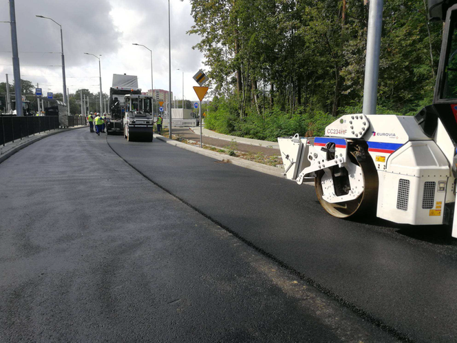 Postępy prac na budowie ul. Arkońskiej