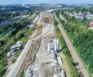 Węzeł Mistrzejowice - budowa. Zobacz jak powstaje jeden z najbardziej skomplikowanych obiektów na S7