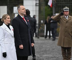 Marta Nawrocka w czasie obchodów Narodowego Święta Niepodległości