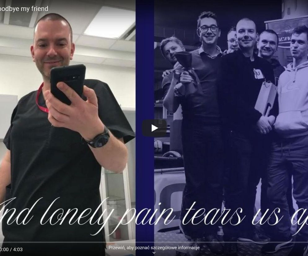 Krakowski medyk nagrał piosenkę dla swojego zamordowanego przyjaciela. Każdy żegna się inaczej