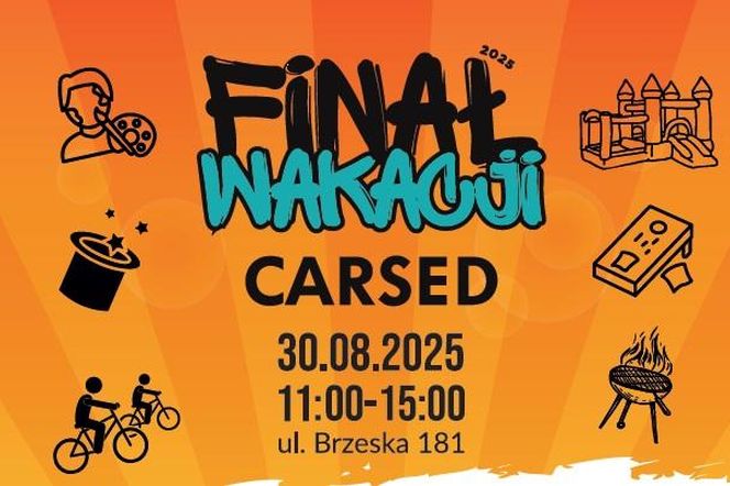 Wielki Finał Wakacji z CARSED Siedlce już w sobotę 30 sierpnia. Sprawdź program!