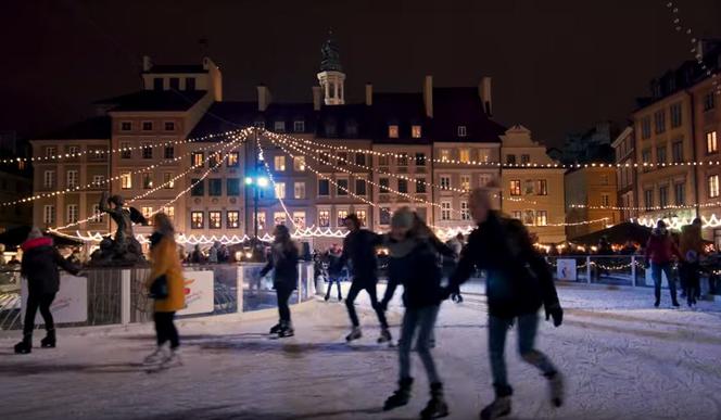 Warszawa święta iluminacje Starówka