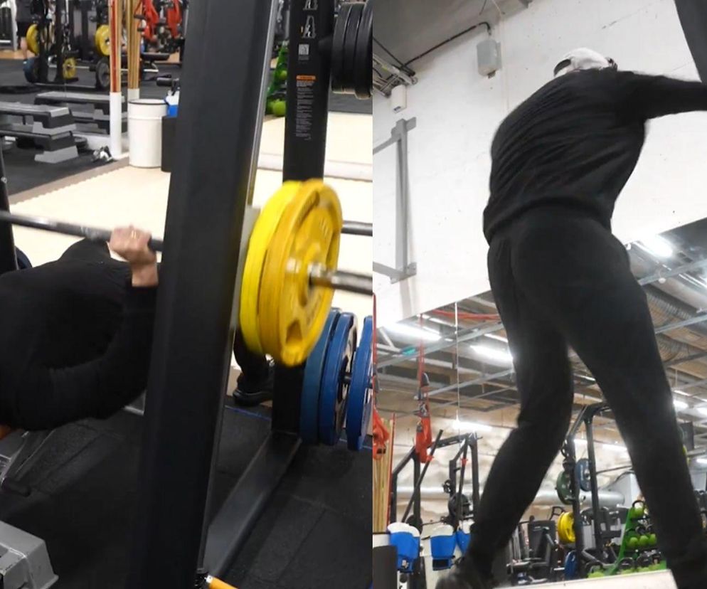 Karol Nawrocki na nocnym treningu