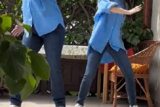 M jak miłość. Basia Rogowska (Karina Woźniak), Marysia (Małgorzata Pieńkowska) tańczą na planie na TikToku