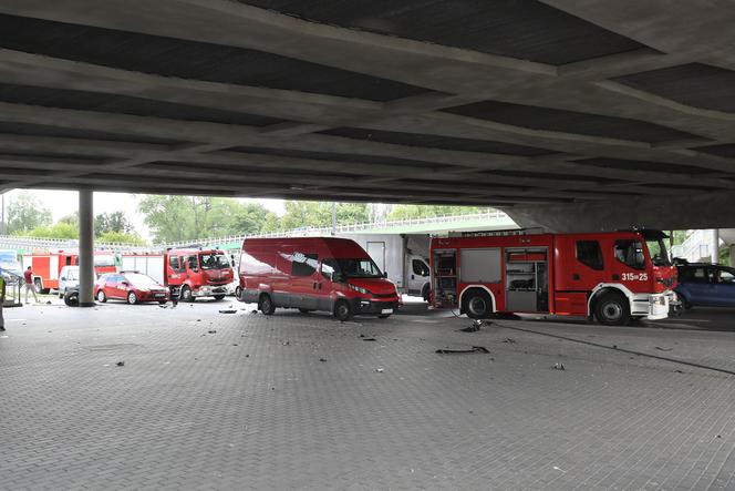 Wypadek koło Wału Miedzyszyńskiego