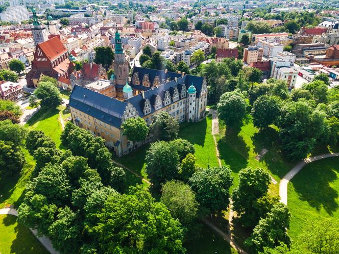 Zawalił się fragment muru przy Zamku Książ w Wałbrzychu