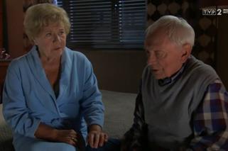 M jak miłość odc. 1166. Lucjan (Witold Pyrkosz), Barbara (Teresa Lipowska)