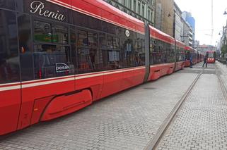 Centrum Katowic zablokowane. Tramwaje stanęły w korku