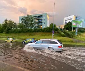 Gwałtowna ulewa nad Gorzowem