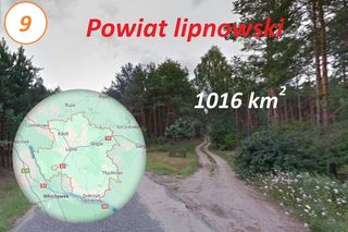 Te powiaty mają dużo większą powierzchnię niż stolica Polski 