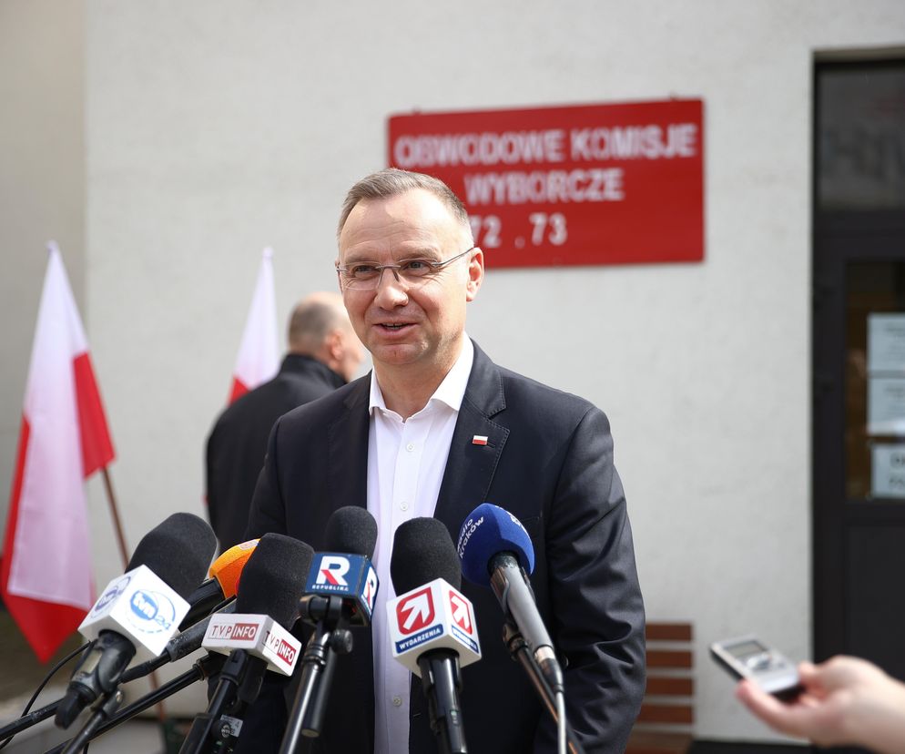 Andrzej Duda zagłosował w wyborach samorządowych w Krakowie