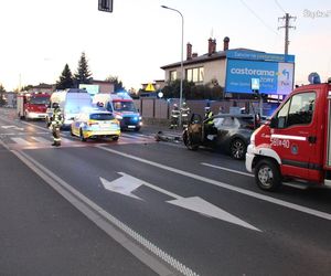 Wypadek w Świerklanach. Kierująca nie ustąpiła pierwszeństwa. Są ranni