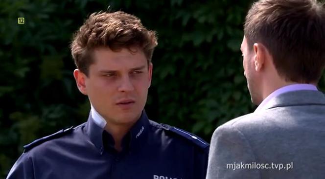 M jak miłość odc. 1401. Bartek (Arkadiusz Smoleński), Janek (Tomas Kollarik)