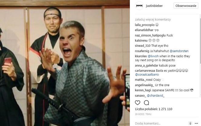 Justin Bieber na Instagramie