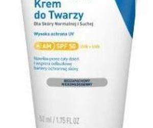 CeraVe, nawilżający krem do twarzy z filtrem SPF50