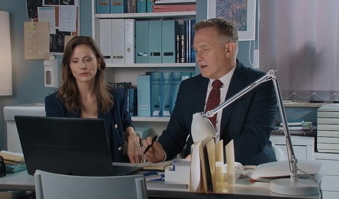 M jak miłość odc. 1679. Ewa Kalinowska (Anna Kerth), Artur Rogowski (Robert Moskwa)	