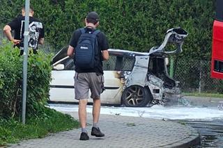 Pożar samochodu w Rudzie Śląskiej