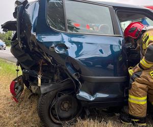 Wypadek w Nowym Ciechocinku. Kobieta uderzyła w samochód