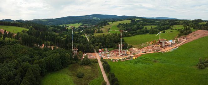 Autostrada D11 w Czechach - zdjęcia z budowy - sierpień 2025