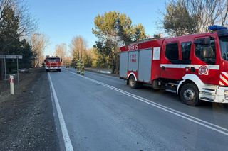 Zderzenie  w Woli Suchożebrskiej na DK-63