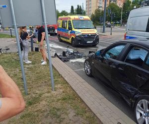Łódź. Samochód wjechał w grupę przechodniów 