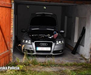 Rozkręcali ukradziony w Niemczech samochód - paserzy złapani na gorącym uczynku