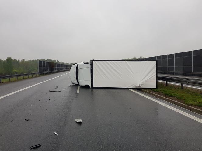 Kolizja na A4 koło Tarnowa