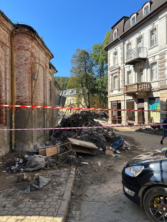 Lądek-Zdrój po przejściu fali powodziowej