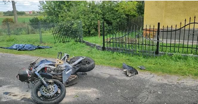 Maryniów. Wypadek 19-letniego motocyklisty [GALERIA]	