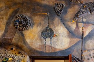 Mozaiki Rechowiczów w warszawskim Domu Chłopa - zobacz zdjęcia. Dziś mieści się tu Hotel Gromada