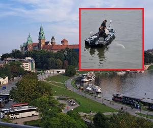 Turystka w Krakowie chwyciła za telefon i wszystko nagrała! Niezwykłe zmagania wędkarzy z potężną bestią na Wiśle [WIDEO]