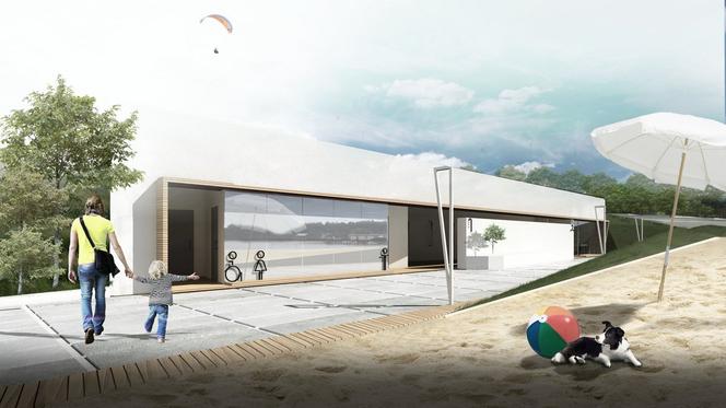 Zagospodarowanie terenu wokół zalewu Lubianka. Toaleta