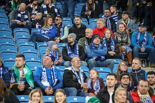Kibice na meczu Lech Poznań - Warta Poznań