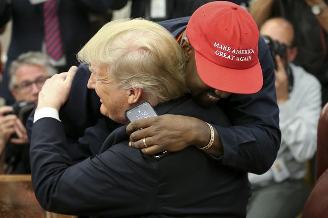Kanye West i Donald Trump na spotkaniu w Białym Domu
