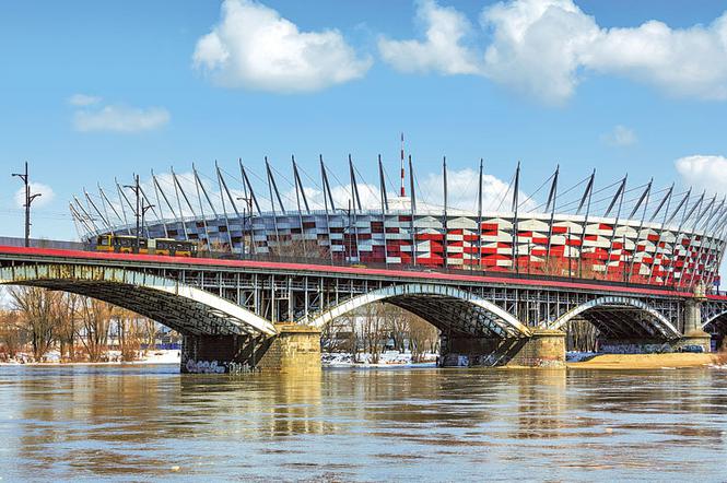 most średnicowy, stadion narodowy