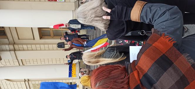 Wspólne śpiewanie "Ody do wolności" dla Ukrainy