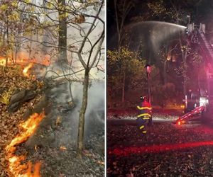 Cała noc walki z ogniem na Manhattanie! Pożar trawi popularny park