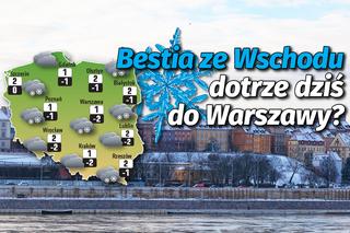 Pogoda na czwartek: „Bestia ze Wschodu” dotrze DZIŚ do Warszawy?! [MAPA]